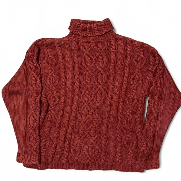 Jacob Other - Jacob vintage 80s/90s red cable knit sweater roll neck Hong Kong M/22